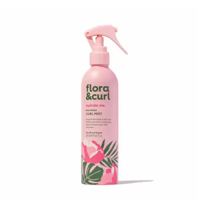 Flora&Curl Water Curl Mist – hydratačný sprej na kučery s ružovou vodou a aloe vera