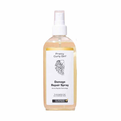 Pretty Curl Girl Damage Repair Spray na opravu poškodených vlasov, posilňujúce zloženie s aminokyselinami a peptidmi