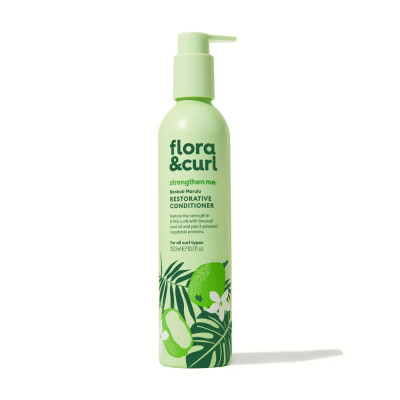 Flora&Curl Restorative Marula Conditioner 300 ml obnovujúci kondicionér s marulovým a baobabovým olejom na kučeravé vlasy.