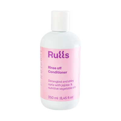 Fľaša Rulls Rinse off Conditioner 250ml, hydratačný kondicionér s jojobovými estermi a rastlinnými olejmi a zjemňuje kučery