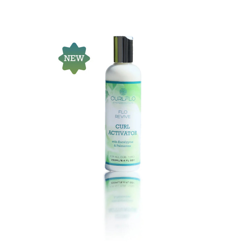 Fľaštička Curl Flo Revive curl activating lotion 250ml — posilňujúci stajlingový krém na kučeravé vlasy s hydrolyzovanou quinoou