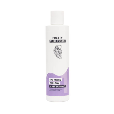 Pretty Curly Girl  - no more yellow silver shmapoo - silver šampón proti žltým odtieňom - 250ml