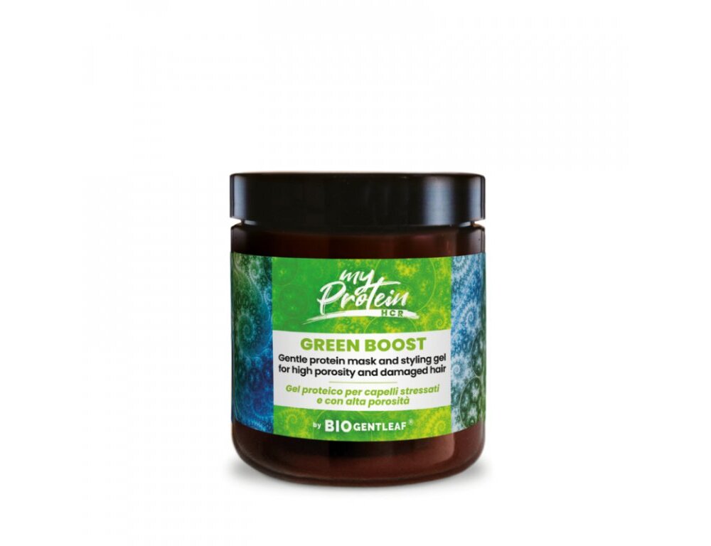 Biogentleaf prírodný proteínový gél Green Boost pre suché, lámavé a poškodené vlasy 250ml